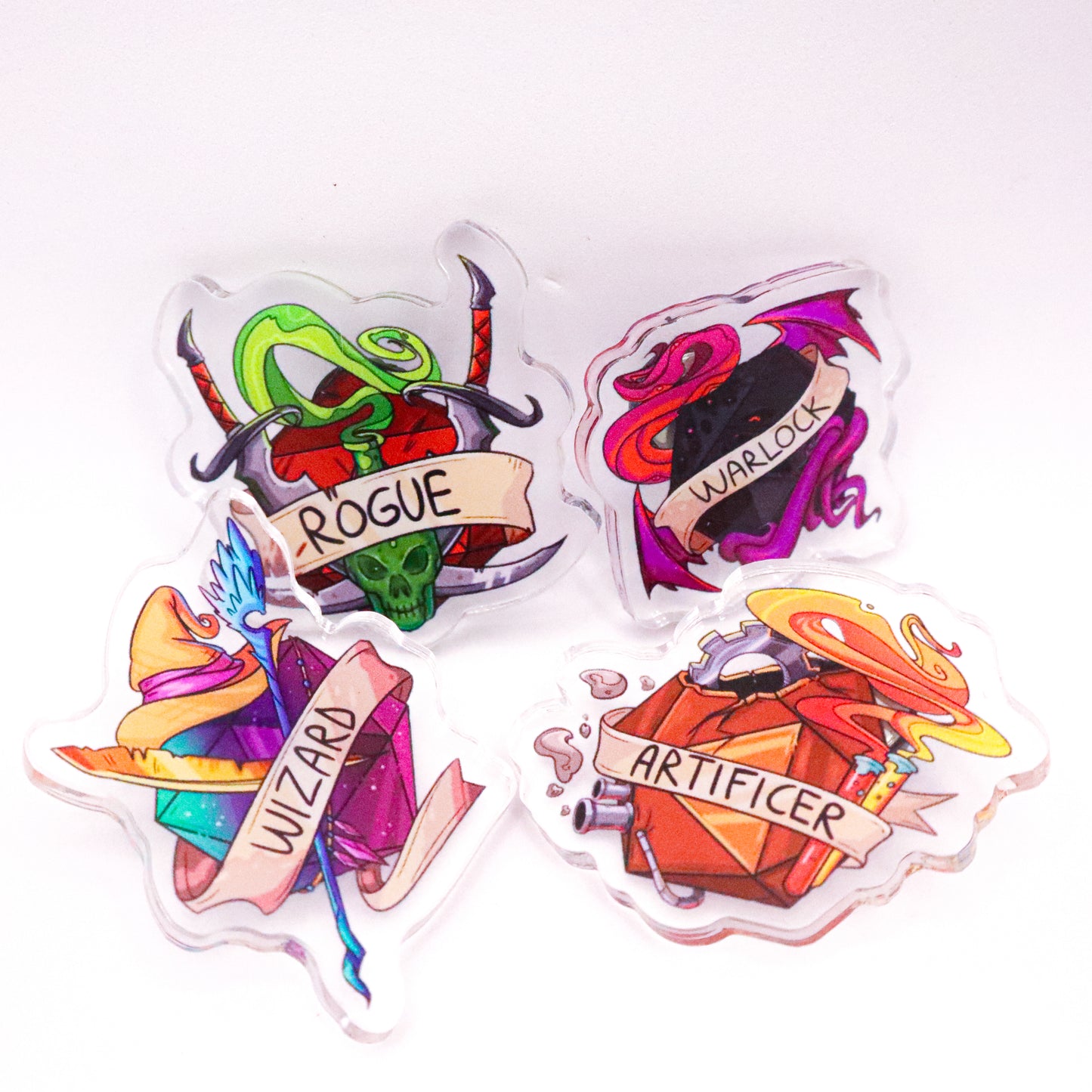 Adventuring Class Acrylic Pin Collection