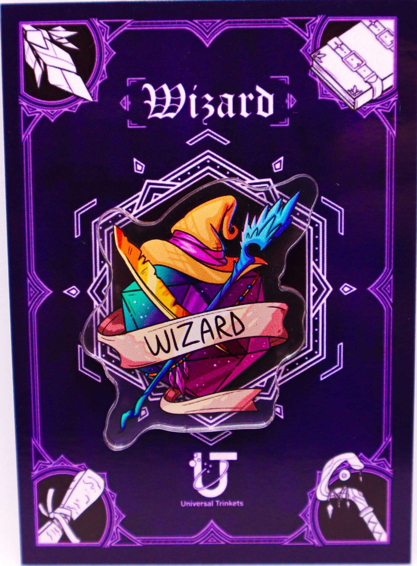 Wizard Acrylic Pin