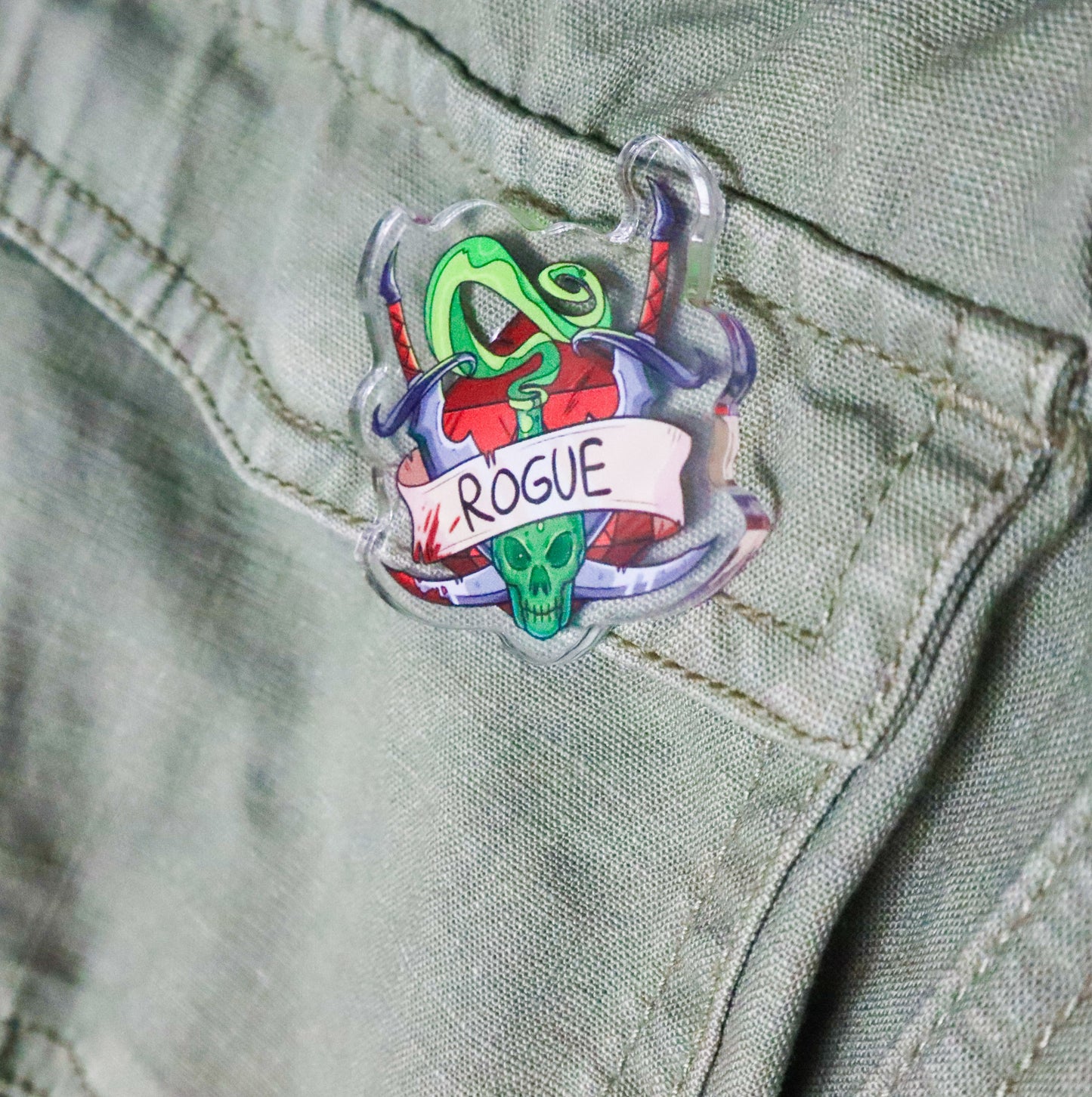 Rouge Acrylic Pin