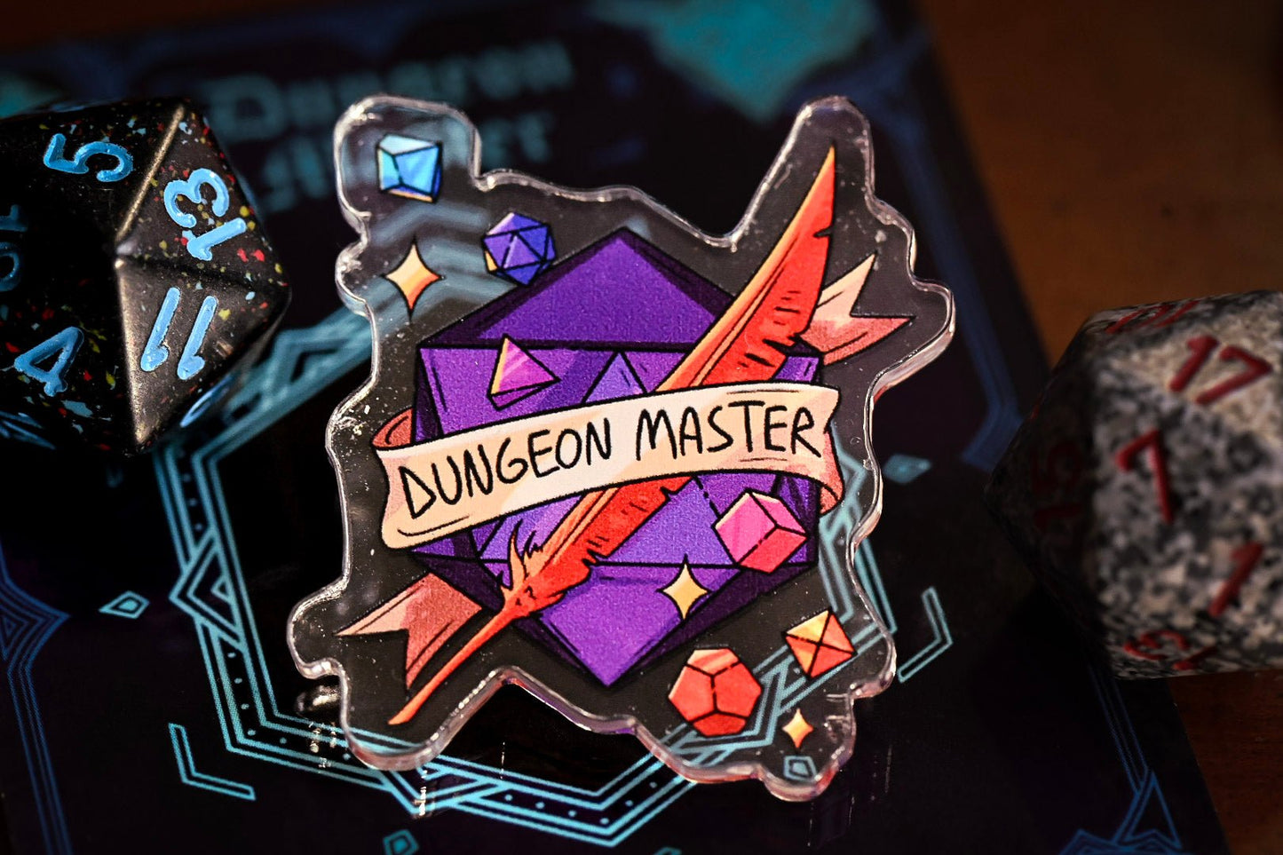 DnD Class Pin - Acrylic | 14 Classes | Perfect Gift for Party Members | Dungeon Master Gift | Fantasy RPG Roles - UniversalTrinkets - Acrylic