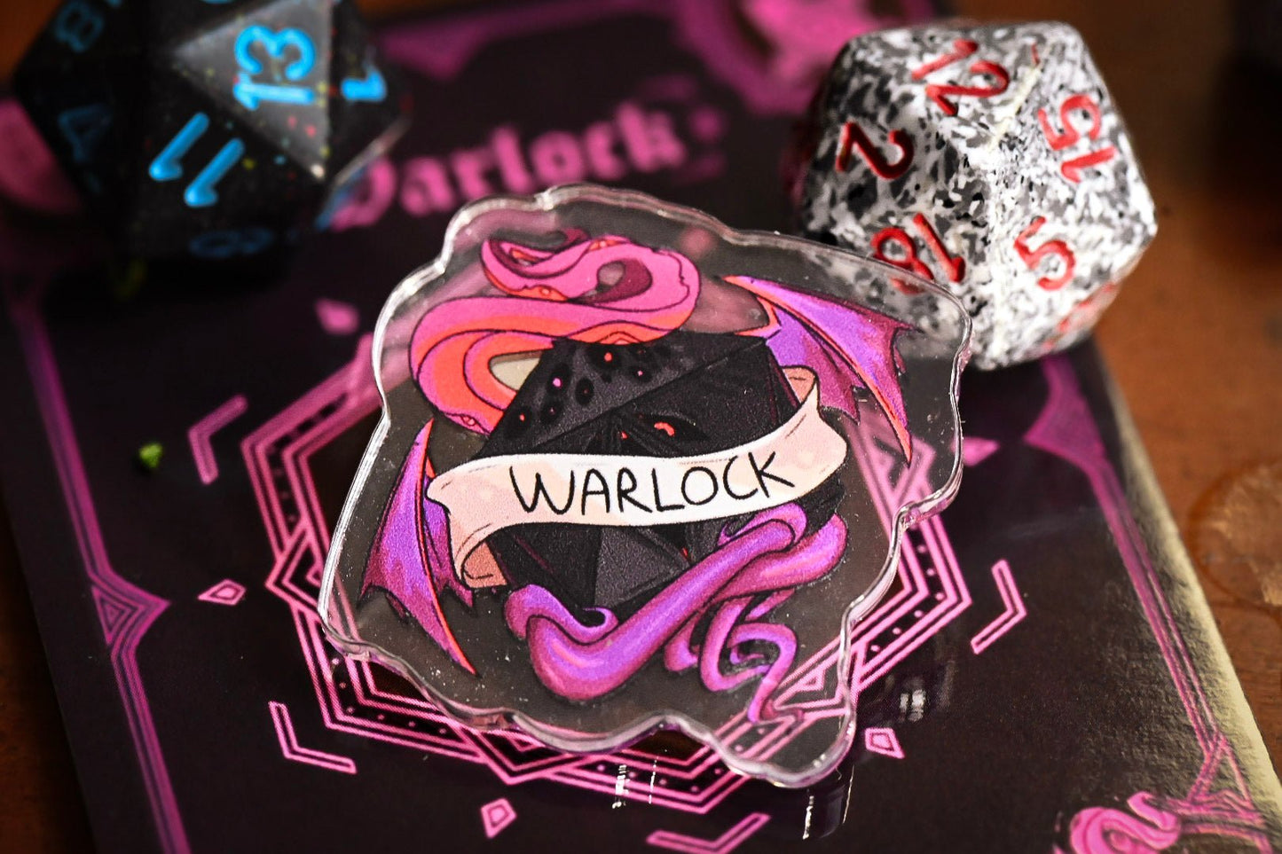 DnD Class Pin - Acrylic | 14 Classes | Perfect Gift for Party Members | Dungeon Master Gift | Fantasy RPG Roles - UniversalTrinkets - Acrylic