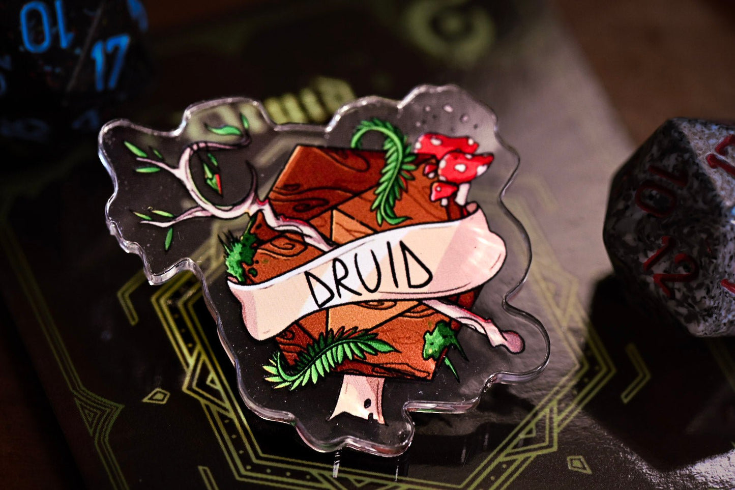 DnD Class Pin - Acrylic | 14 Classes | Perfect Gift for Party Members | Dungeon Master Gift | Fantasy RPG Roles - UniversalTrinkets - Acrylic