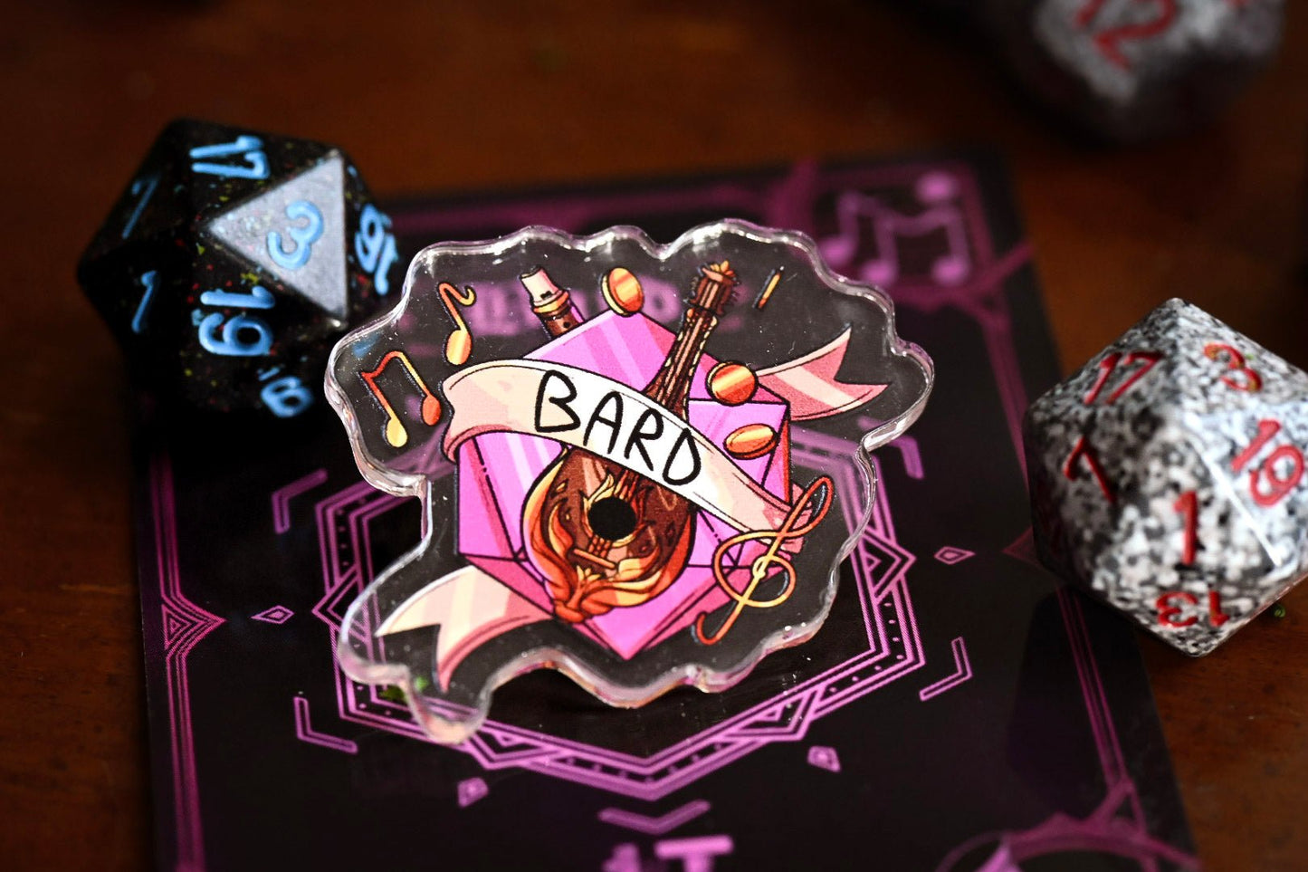 DnD Class Pin - Acrylic | 14 Classes | Perfect Gift for Party Members | Dungeon Master Gift | Fantasy RPG Roles - UniversalTrinkets - Acrylic