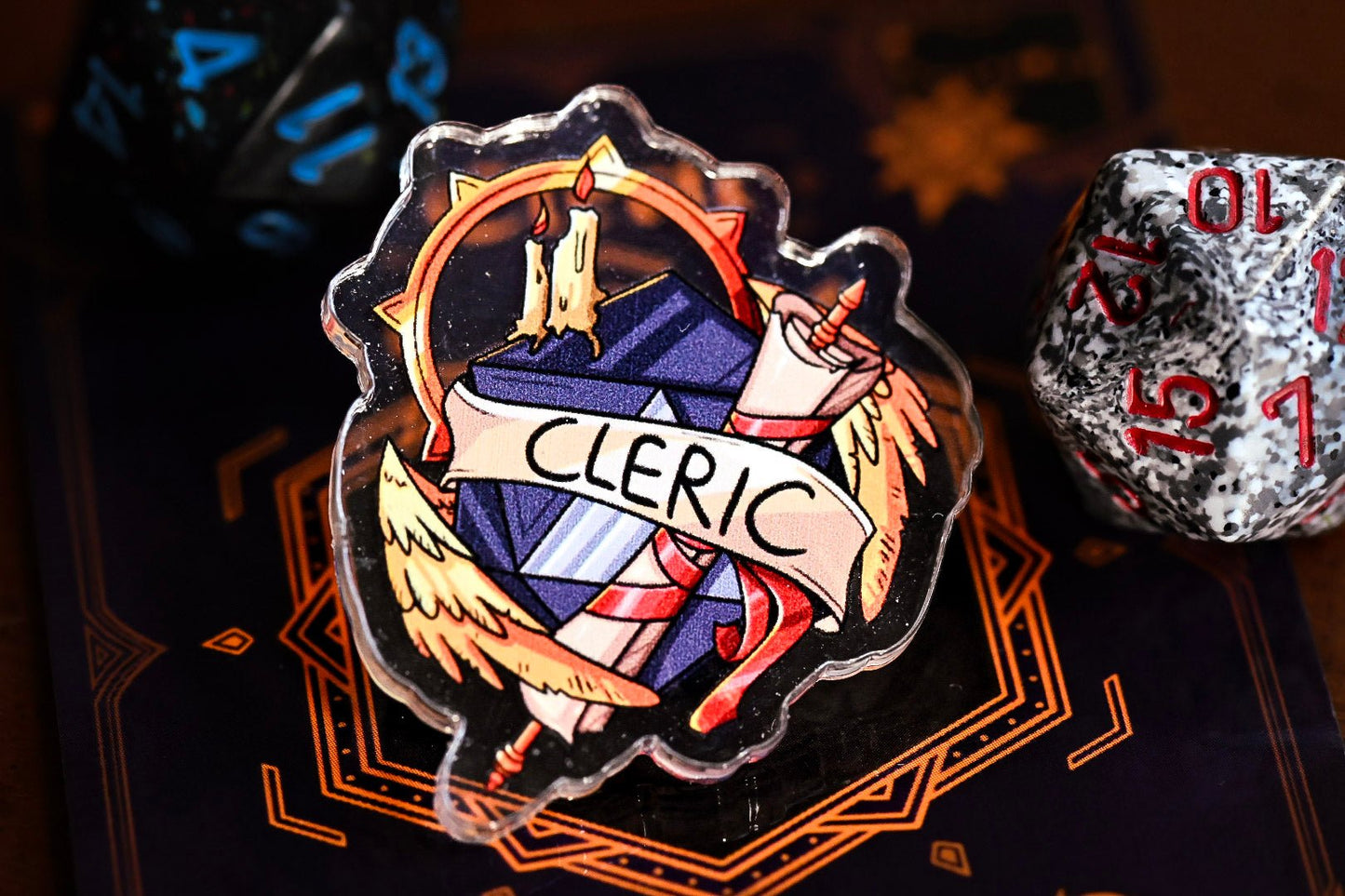 DnD Class Pin - Acrylic | 14 Classes | Perfect Gift for Party Members | Dungeon Master Gift | Fantasy RPG Roles - UniversalTrinkets - Acrylic