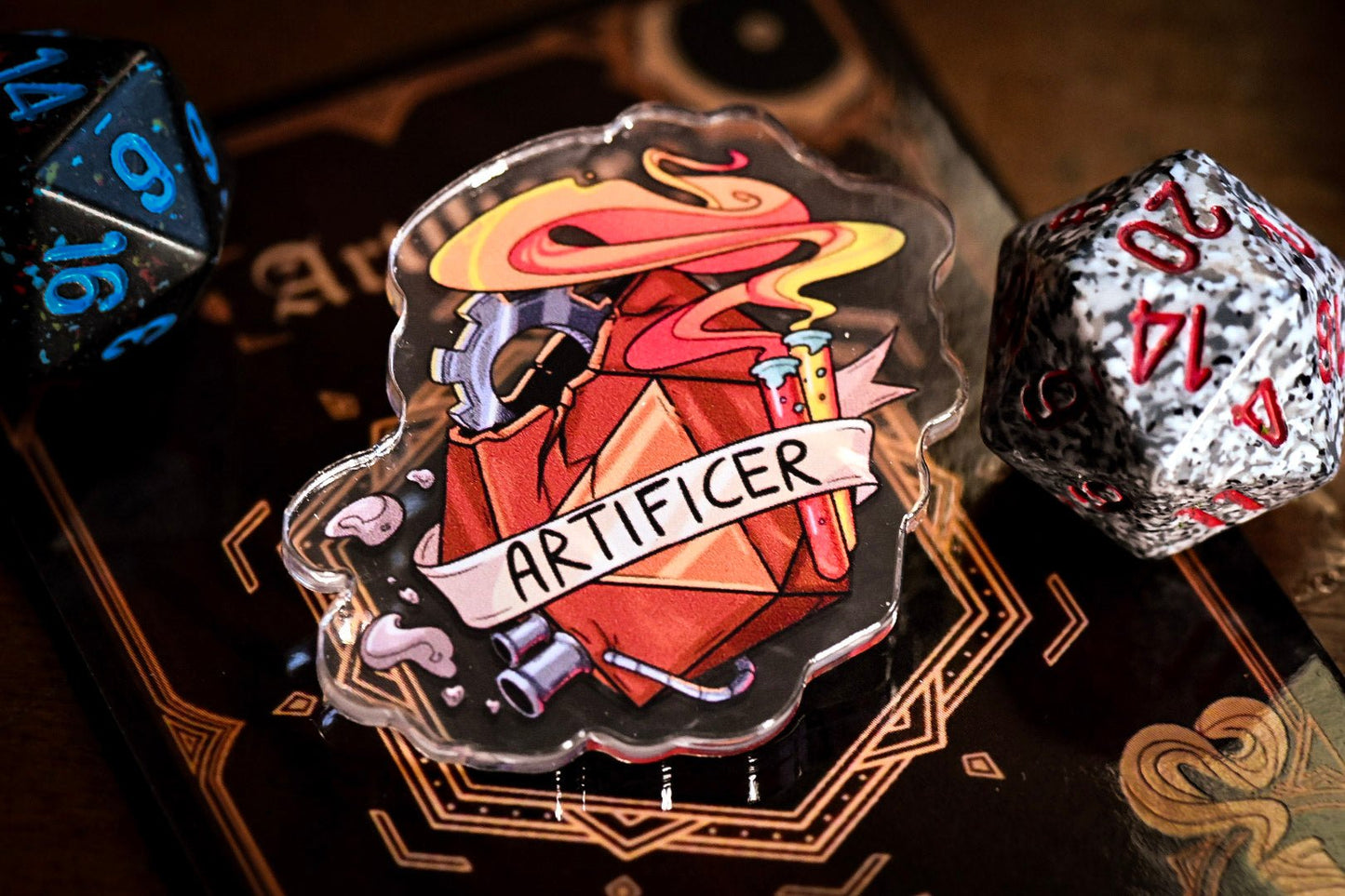 DnD Class Pin - Acrylic | 14 Classes | Perfect Gift for Party Members | Dungeon Master Gift | Fantasy RPG Roles - UniversalTrinkets - Acrylic