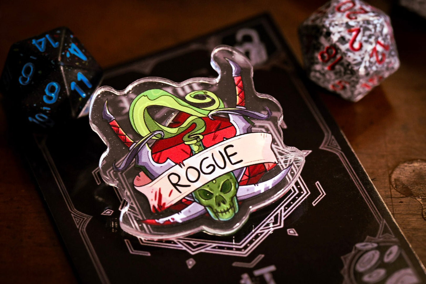 DnD Class Pin - Acrylic | 14 Classes | Perfect Gift for Party Members | Dungeon Master Gift | Fantasy RPG Roles - UniversalTrinkets - Acrylic