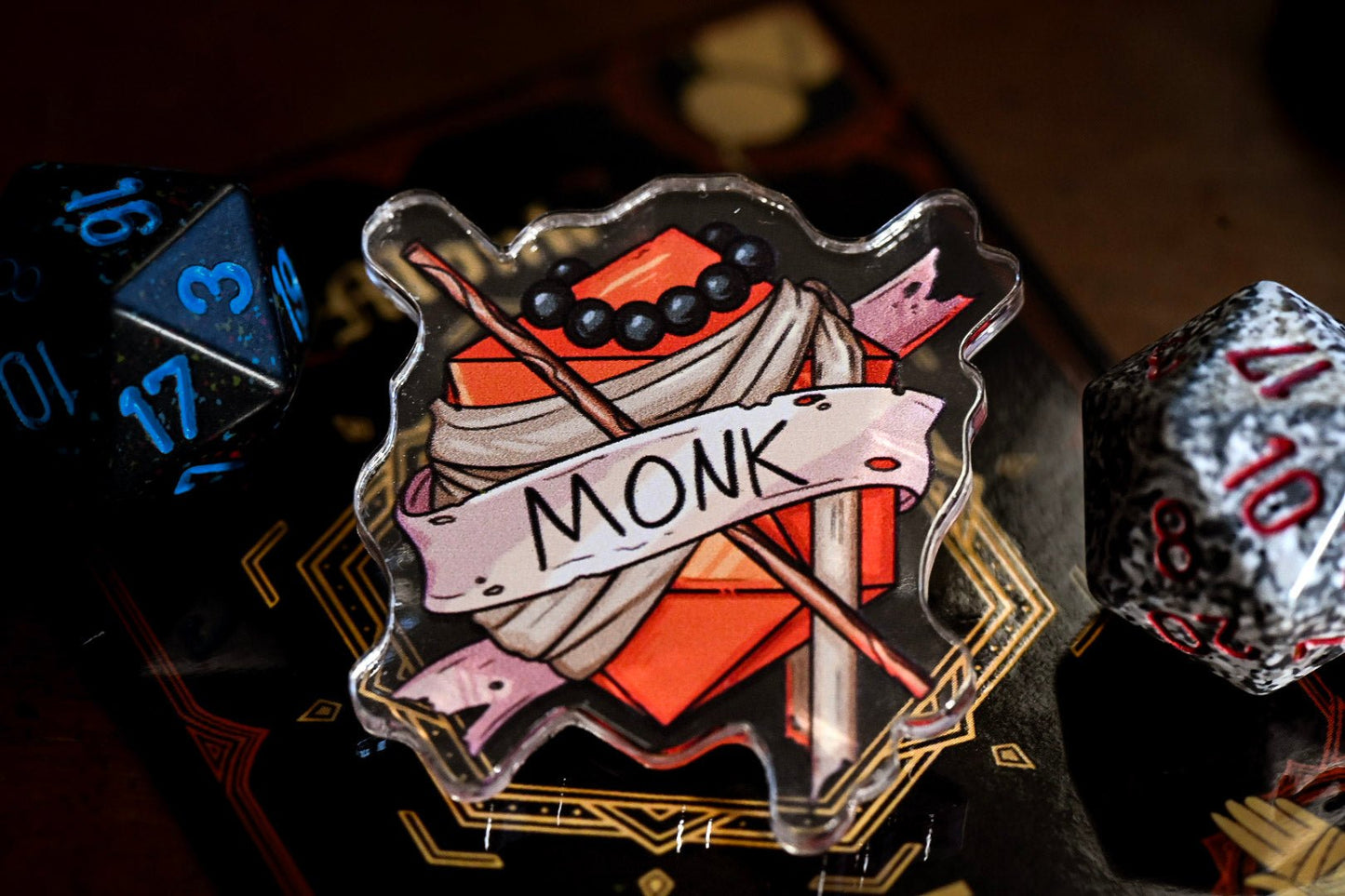 DnD Class Pin - Acrylic | 14 Classes | Perfect Gift for Party Members | Dungeon Master Gift | Fantasy RPG Roles - UniversalTrinkets - Acrylic