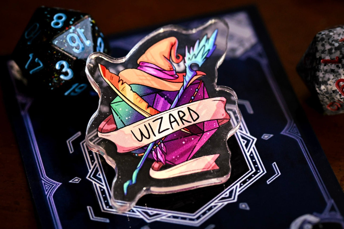 DnD Class Pin - Acrylic | 14 Classes | Perfect Gift for Party Members | Dungeon Master Gift | Fantasy RPG Roles - UniversalTrinkets - Acrylic