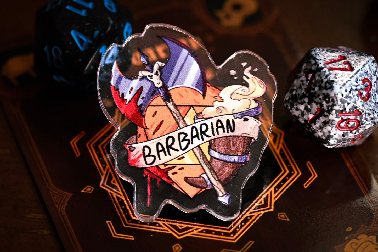 DnD Class Pin - Acrylic | 14 Classes | Perfect Gift for Party Members | Dungeon Master Gift | Fantasy RPG Roles - UniversalTrinkets - Acrylic