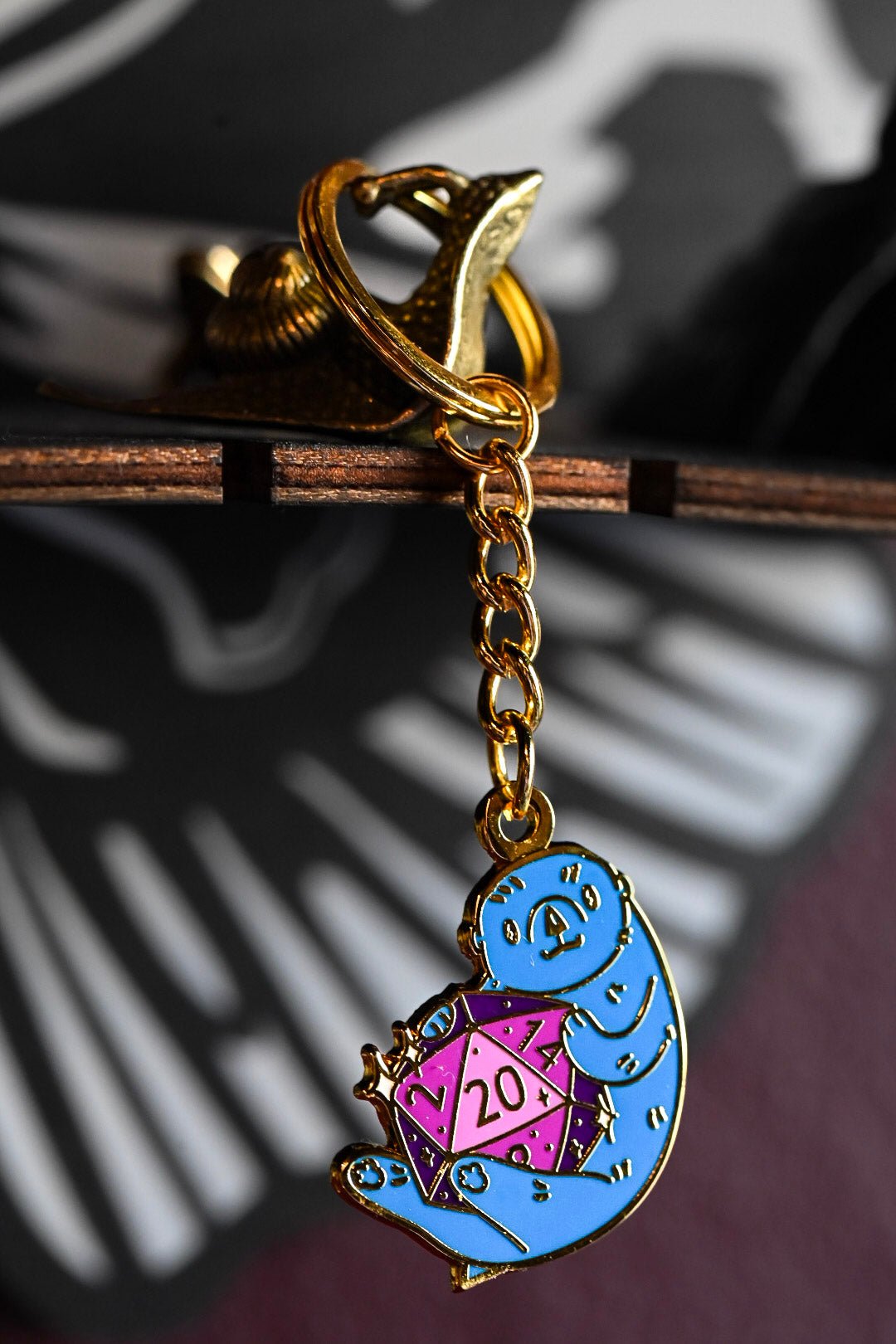 DND Otter Enamel Keychain - UniversalTrinkets - Enamel Keychain
