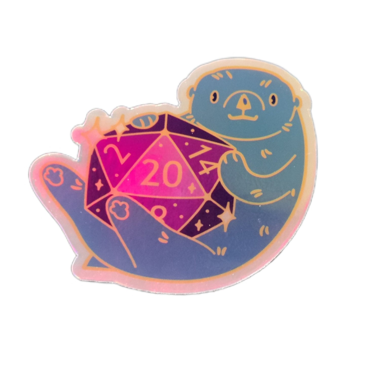 Fantasy Otter Holographic Sticker - UniversalTrinkets - Holographic