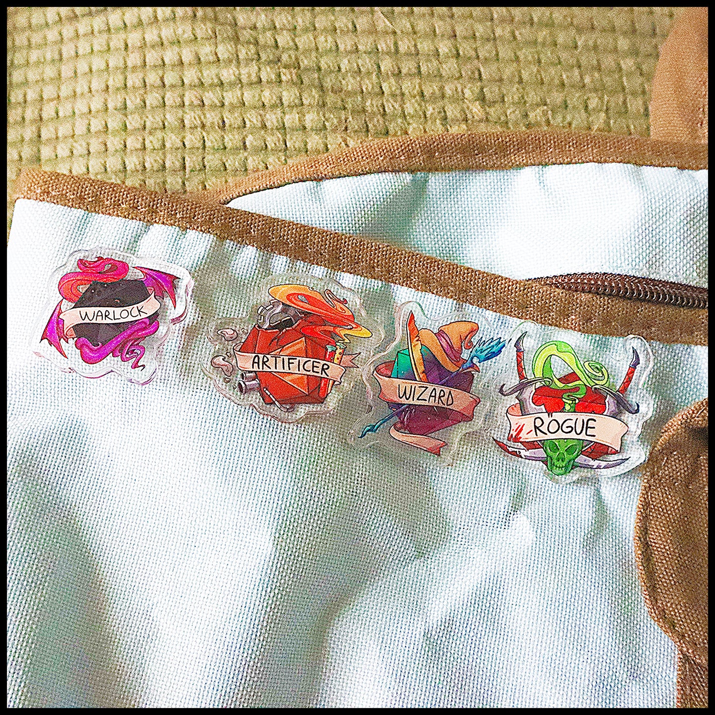 Adventuring Class Acrylic Pin Collection