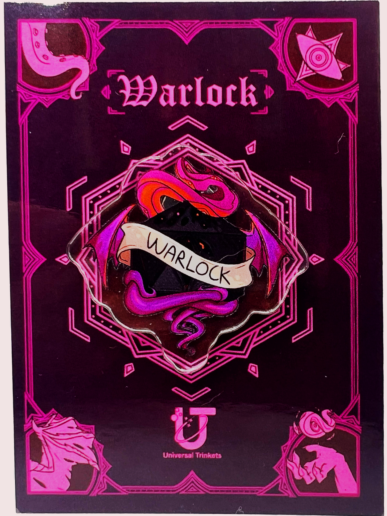 Warlock Acrylic Pin