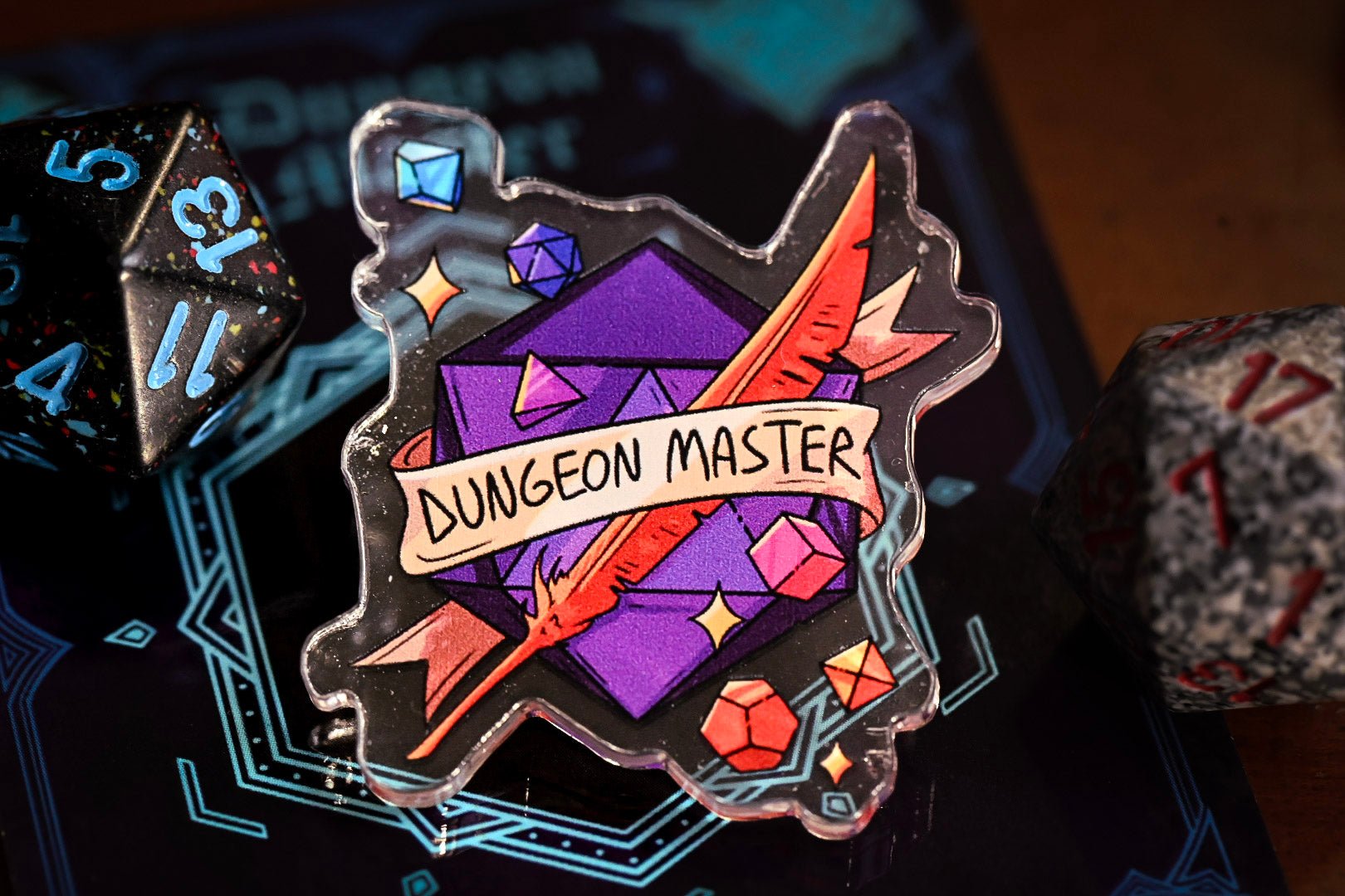 DnD Class Pin - Acrylic | 14 Classes | Perfect Gift for Party Members | Dungeon Master Gift | Fantasy RPG Roles - UniversalTrinkets - Acrylic