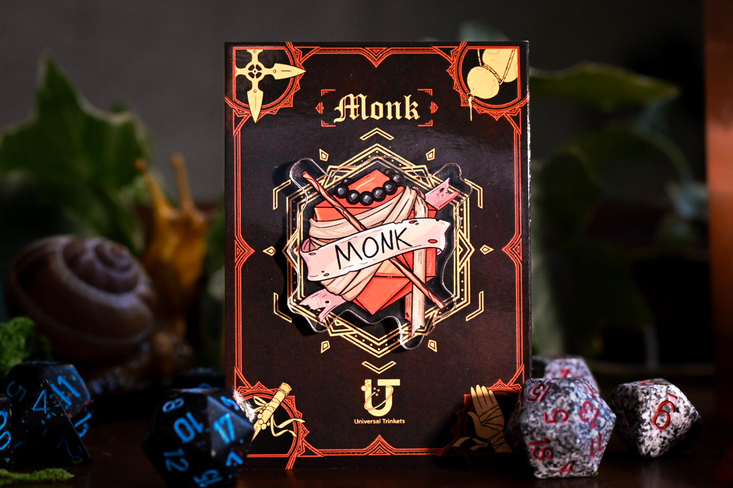 Monk Acrylic Pin