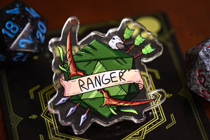 DnD Class Pin - Acrylic | 14 Classes | Perfect Gift for Party Members | Dungeon Master Gift | Fantasy RPG Roles - UniversalTrinkets - Acrylic