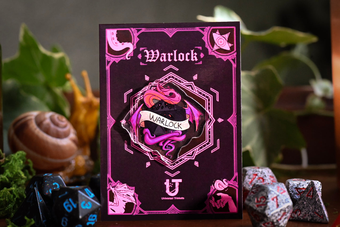 Warlock Acrylic Pin