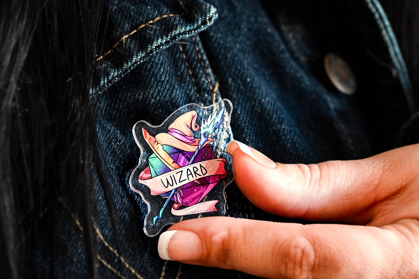 Wizard Acrylic Pin