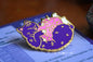 Fantasy Cat Enamel Pin - purple fey cat hard enamel pin with butterfly clutch back