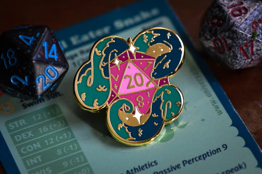 Fantasy Snake Enamel Pin - UniversalTrinkets - Enamel Pin